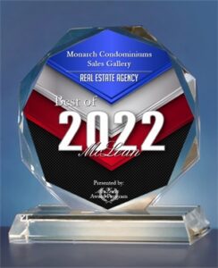 Monarch Condominiums Sales Gallery Receives 2022 Best of McLean Award